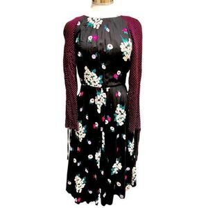 ModCloth Emilyandfin Midi Dress Long Sleeves Size S NWT‎